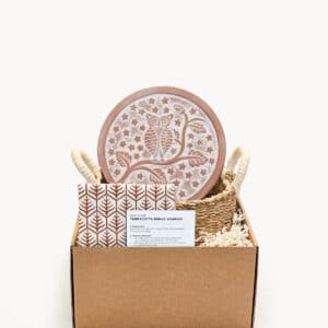 Bread Warmer & Basket Gift Set with Tea Towel - Owl Round