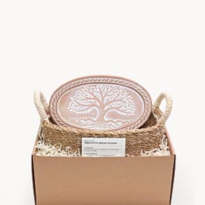 Bread Warmer & Basket - Tree of Life Oval