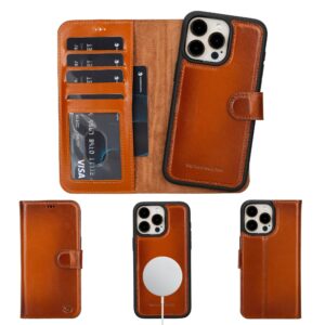 Casper iPhone 14 Series Detachable Leather Wallet Case
