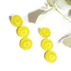 Triple Circle Drop Earrings