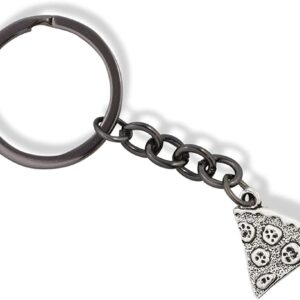 Emerald Park Jewelry Pizza Charm Keychain