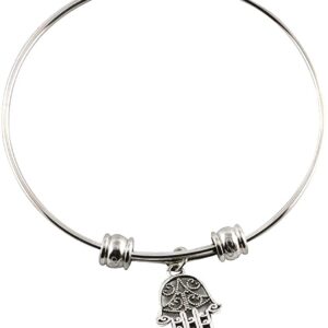 Emerald Park Jewelry Hamsa Bangle