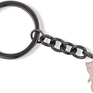 Emerald Park Jewelry Pink Pig Charm Keychain