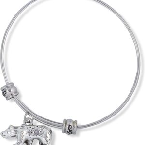 Emerald Park Jewelry Bear Fancy Charm Bangle