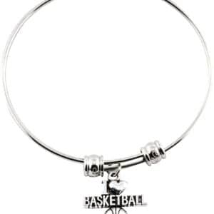 Emerald Park Jewelry I Love Basketball Bangle