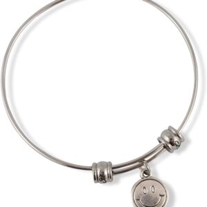 Emerald Park Jewelry Happy Face Fancy Bangle