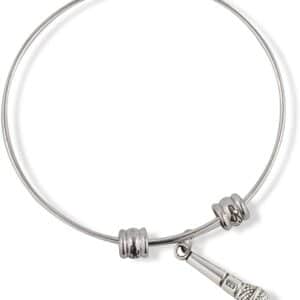 Emerald Park Jewelry Microphone Fancy Charm Bangle