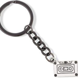 Emerald Park Jewelry Cassette Tape Charm Keychain