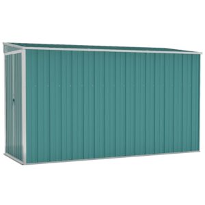 vidaXL Storage Shed Wall-mounted Garden Shed for Backyard Galvanized Steel