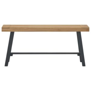 vidaXL Bench 43.3" Solid Wood Teak