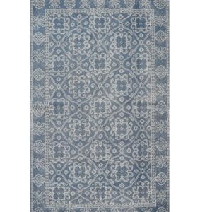 5' x 8' Hand Knotted 100% Wool Oriental Traditional Oriental Area Rug Blue