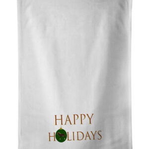 Horse - Percheron Horse Happy Holidays Kitchen Towel Set of 2