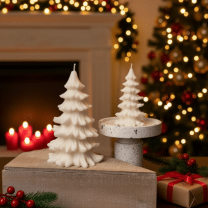 Christmas Tree Candles - Cedar Trees Holiday Decor
