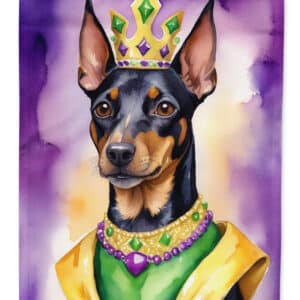 Manchester Terrier King of Mardi Gras House Flag