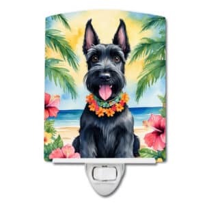 Scottish Terrier Luau Ceramic Night Light