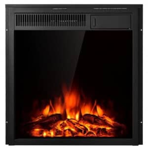 22.5 Inch Electric Fireplace Insert Freestanding and Recessed Heater