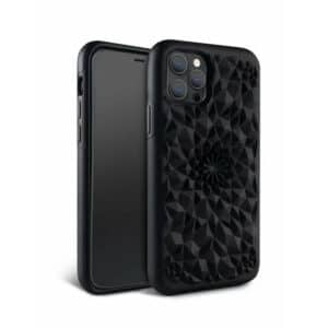 Matte Black Kaleidoscope iPhone Case