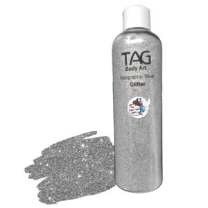 TAG Cosmetic Glitter Bottle 180ml - Holographic Silver
