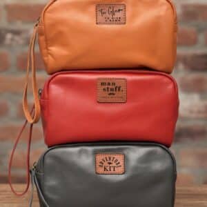 Wander Personalized Leather Cosmetic Bag