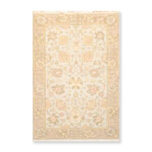 3'10" x 5'10" Hand Knotted Reversible Wool Area Rug Blue