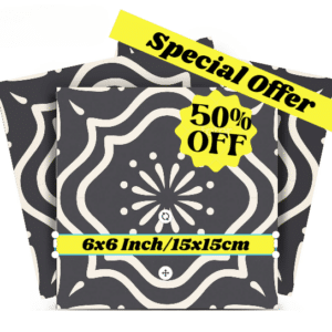 Special Deal on 6x6-inch / 15X15-cm Dark Gray Kitchen Backsplash Tiles Model B22