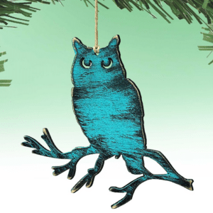 Rustic Owl Wooden Ornaments by Nature Wonders - Wildlife Holiday Decor - 8198218