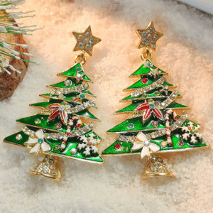 Anne Star Christmas Tree Earrings