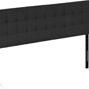 Stylish Black King Headboard for Cozy Bedroom Space